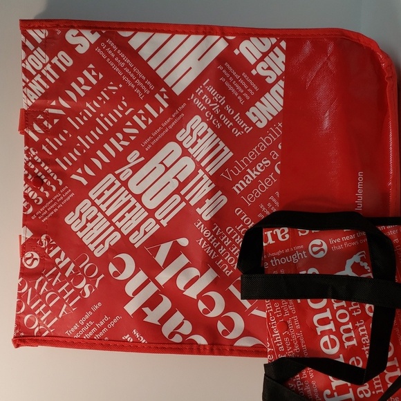 Lululemon lot of 3 Reusable Bags totes coin id carrier - Picture 4 of 9